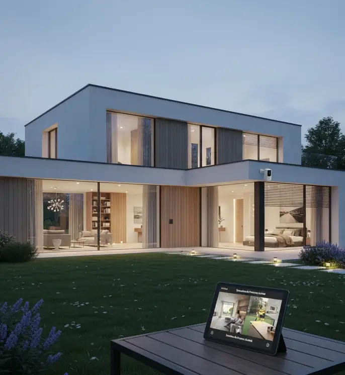 maison connectée avec alarme et caméras vestalia