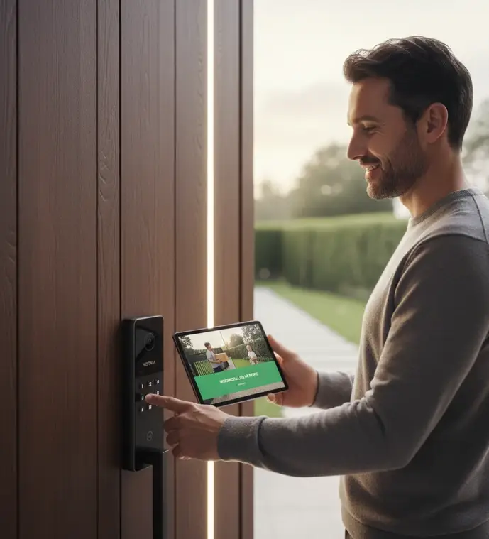 Une maison en sécurité grâce aux caméras et alarmes connectées 1 maison avec système alarme connectée