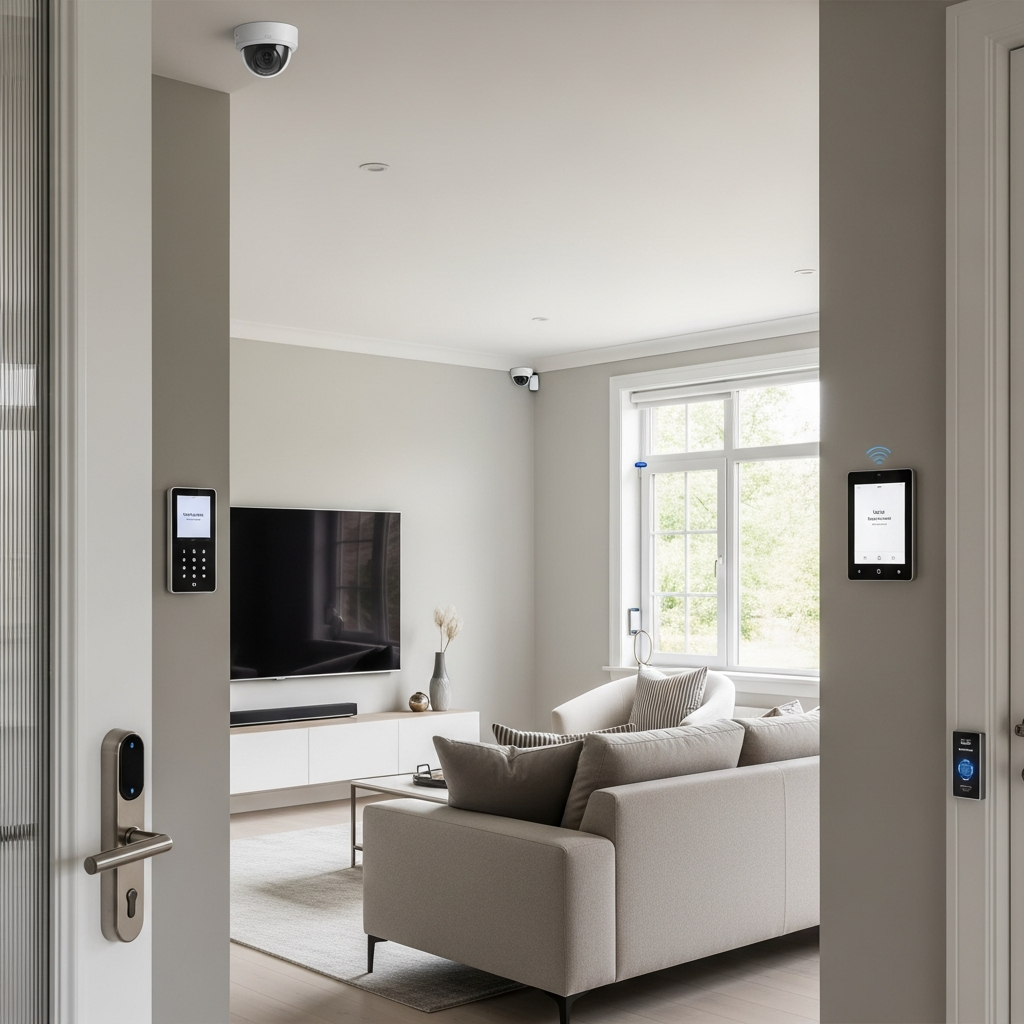 Tendance sécurité intelligente 2026 : comment la domotique réinvente la protection haut de gamme 2 domotique-camera-securite-alarme