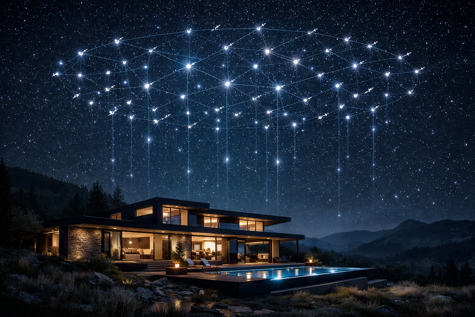 Starlink, la promesse d'une maison connectée sans compromis 1 système satellite starlink pour maison connectée