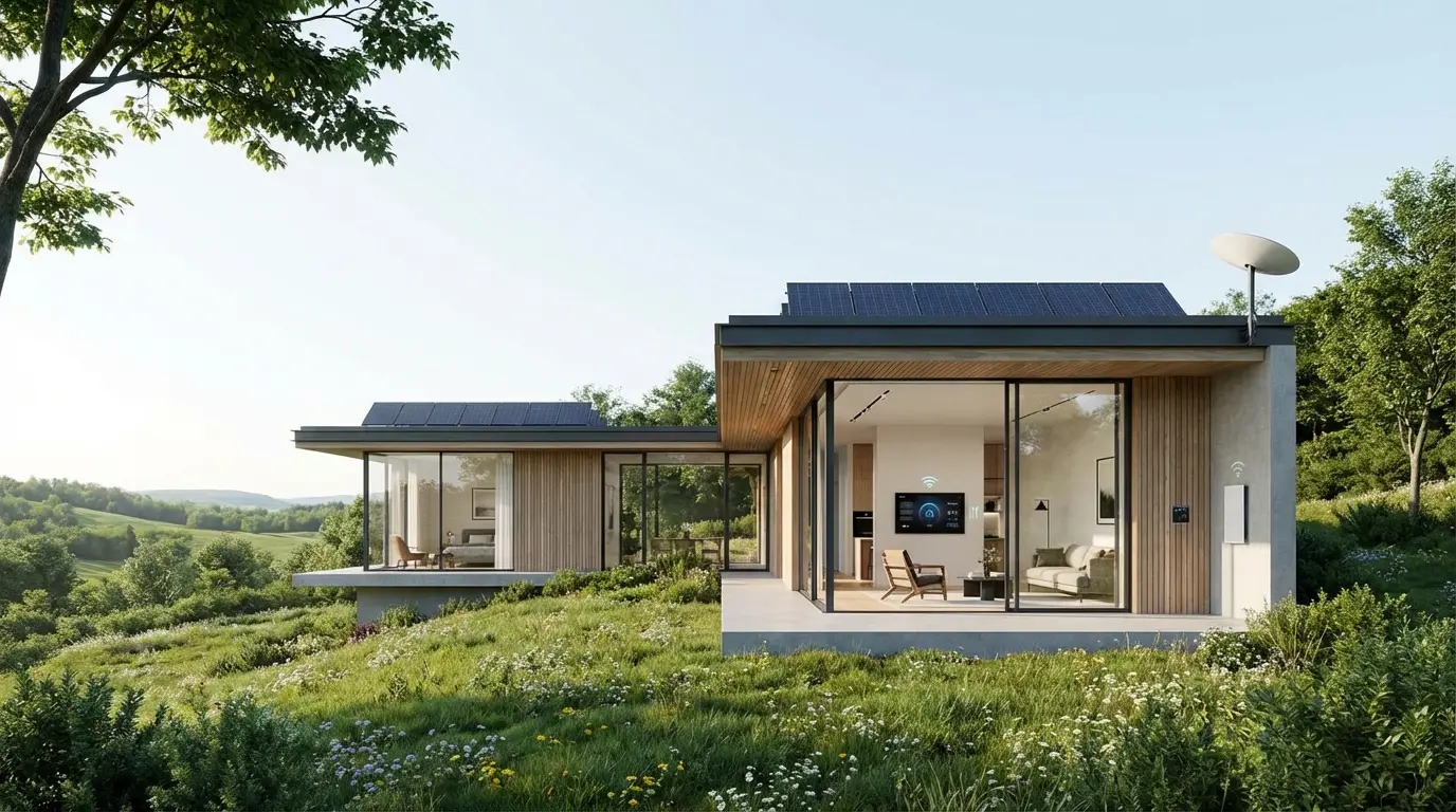 Starlink, la promesse d'une maison connectée sans compromis 2 maison connectée avec satellite starlink